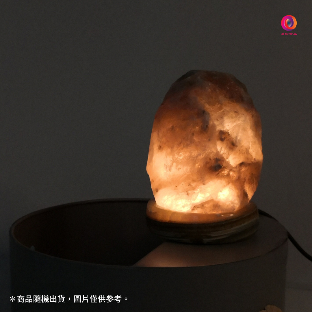 【開運小行星】USB 小鹽燈|灰藍鹽原礦|隨機出貨